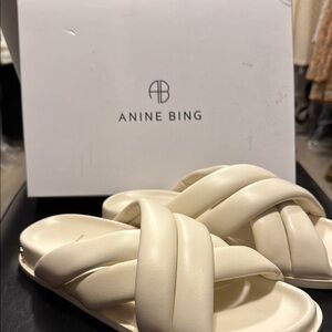 Anine Bing Cream Sandals